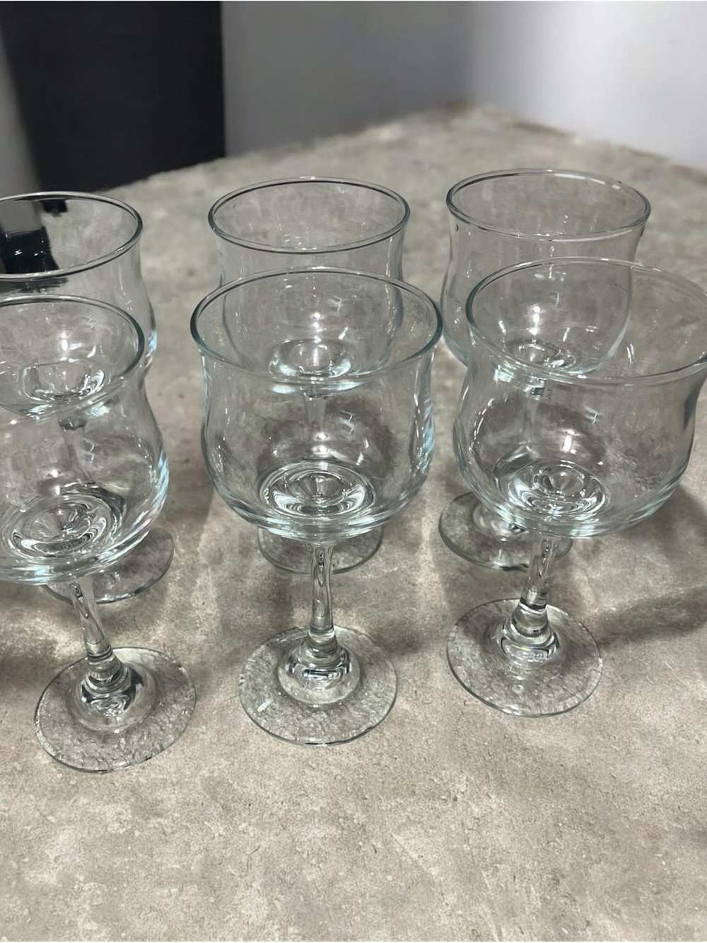 Set Of 6 Vintage Wine Glasses 1940’s Stemware